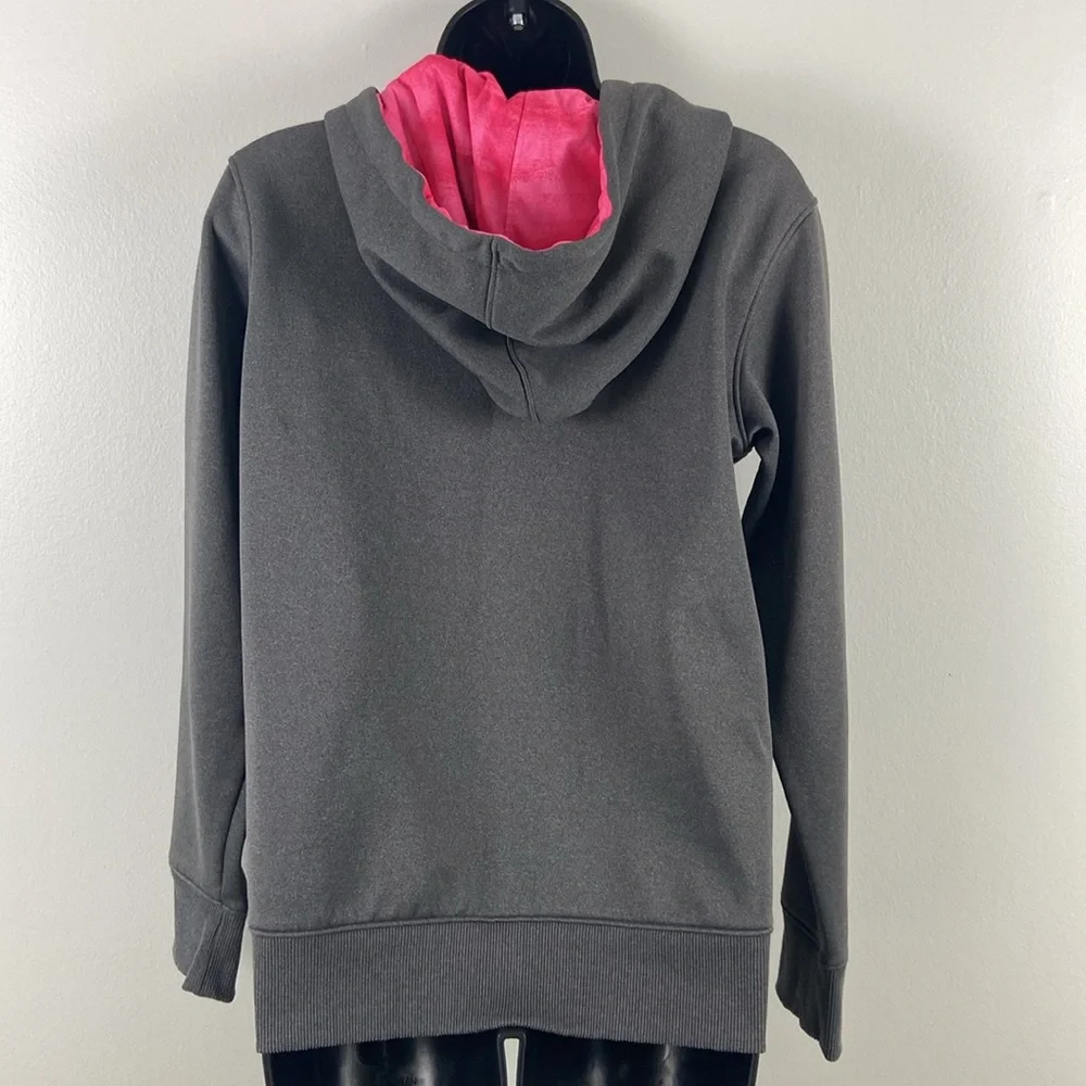 ✨3/$25✨ Under Armour Pink and Gray Hoodie - S - Picture 6 of 7